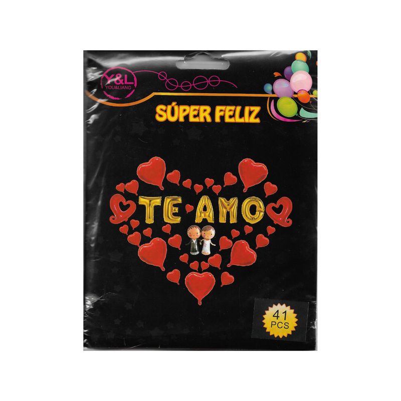 GENERICO - GLOBOS TE AMO 41 PCS