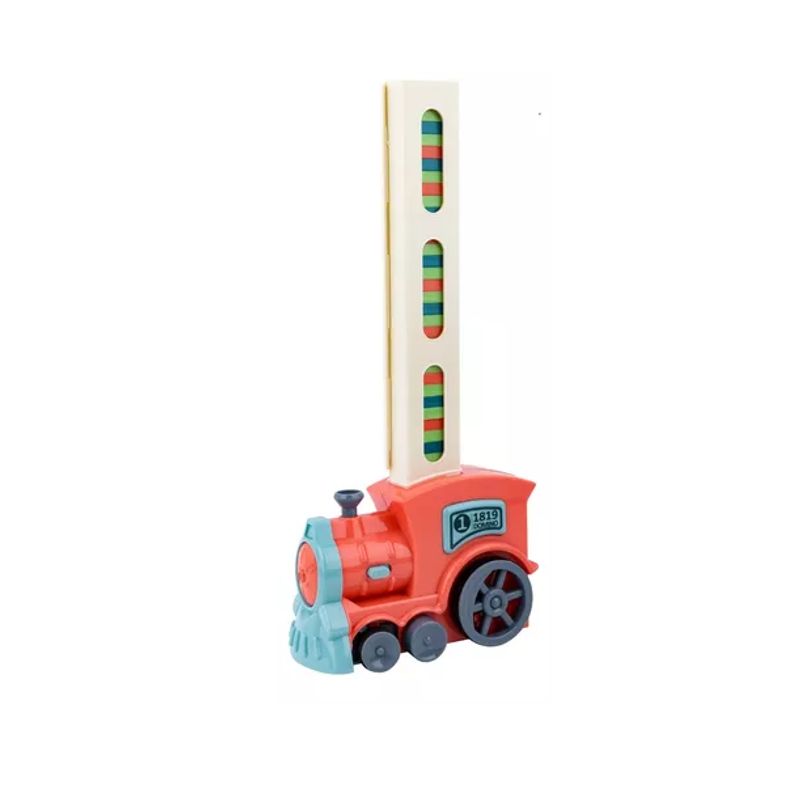 GENERICO - Tren Domino Mágico 60 Bloques Con Luces Y Sonidos Rojo