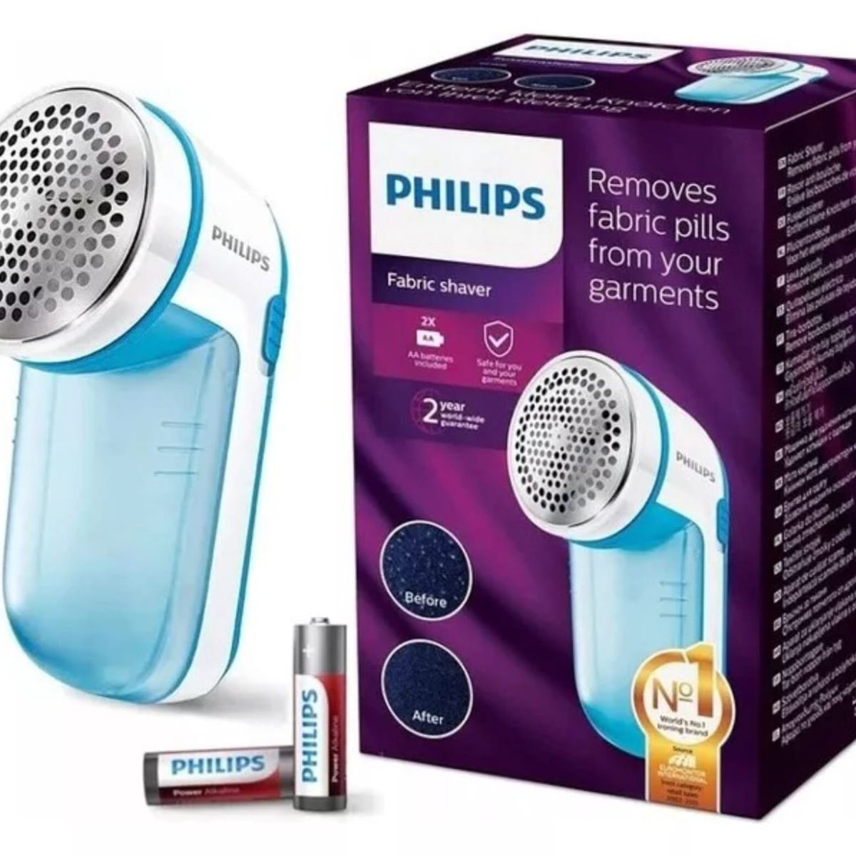 PHILIPS - Quita Pelusas Eléctrico Para Prendas A Pilas