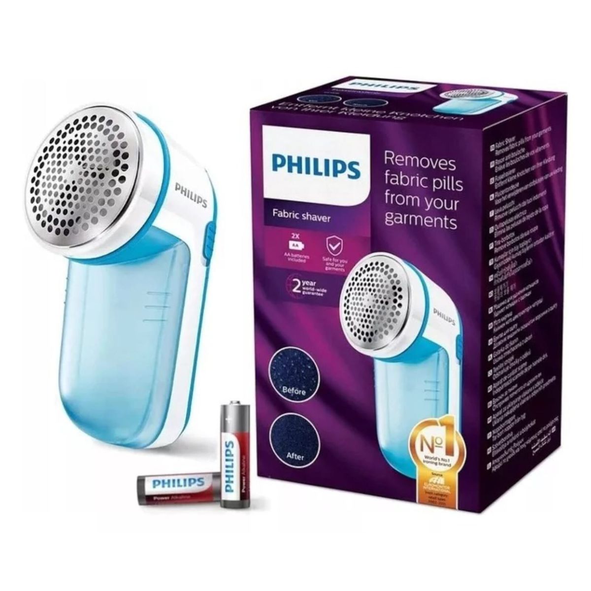 PHILIPS - Quita Pelusas Eléctrico Para Prendas A Pilas