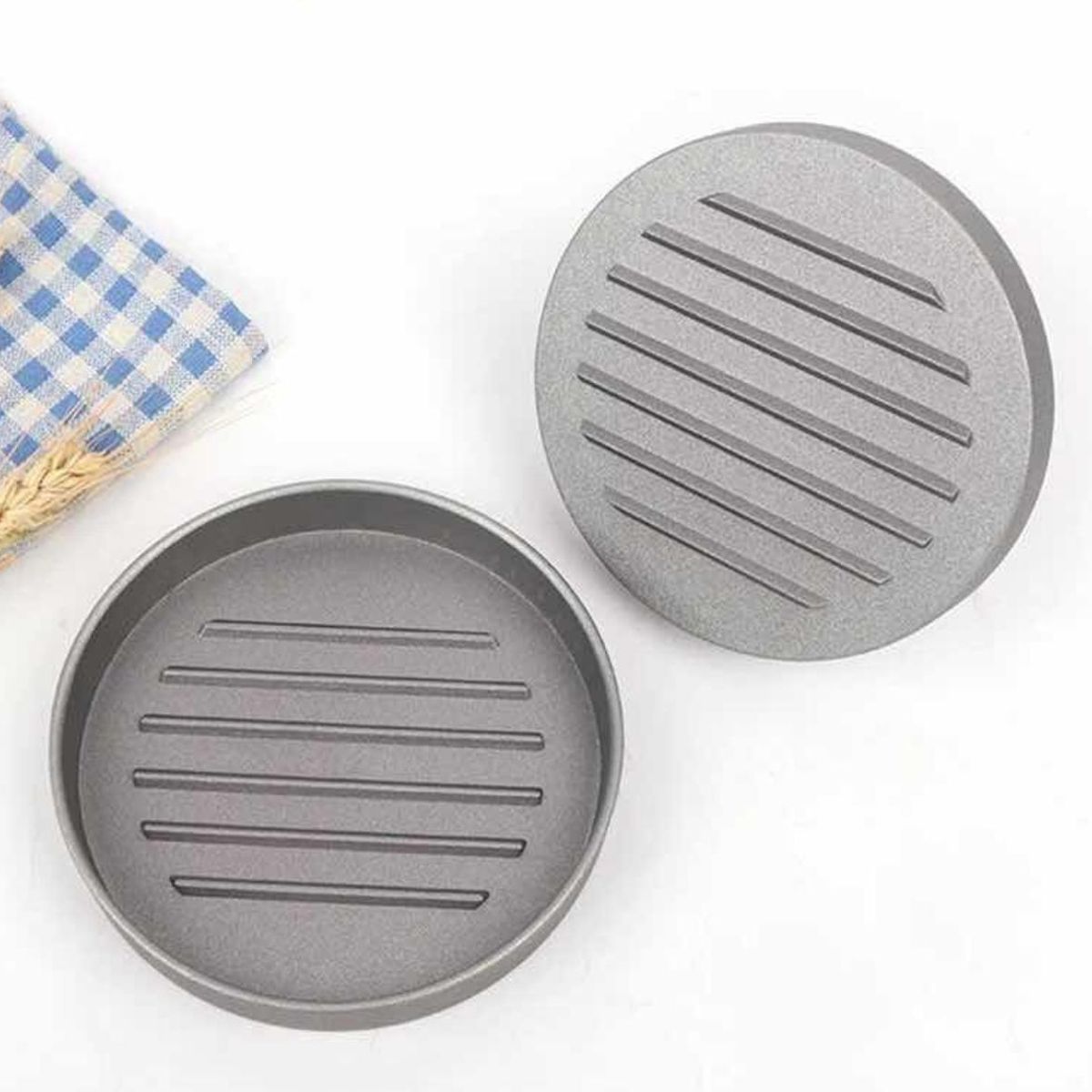 GENERICO - Molde Prensa Para Hamburguesas De Aluminio Alta Calidad