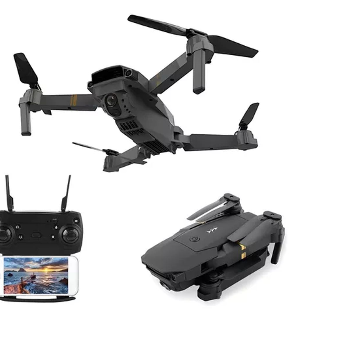 GENERICO - Drone Con Cámara Wifi App Control + Batería Recargable ryc