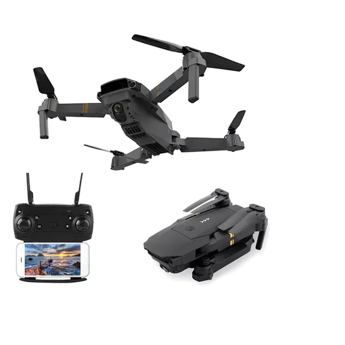 GENERICO - Drone Con Cámara Wifi App Control + Batería Recargable ryc