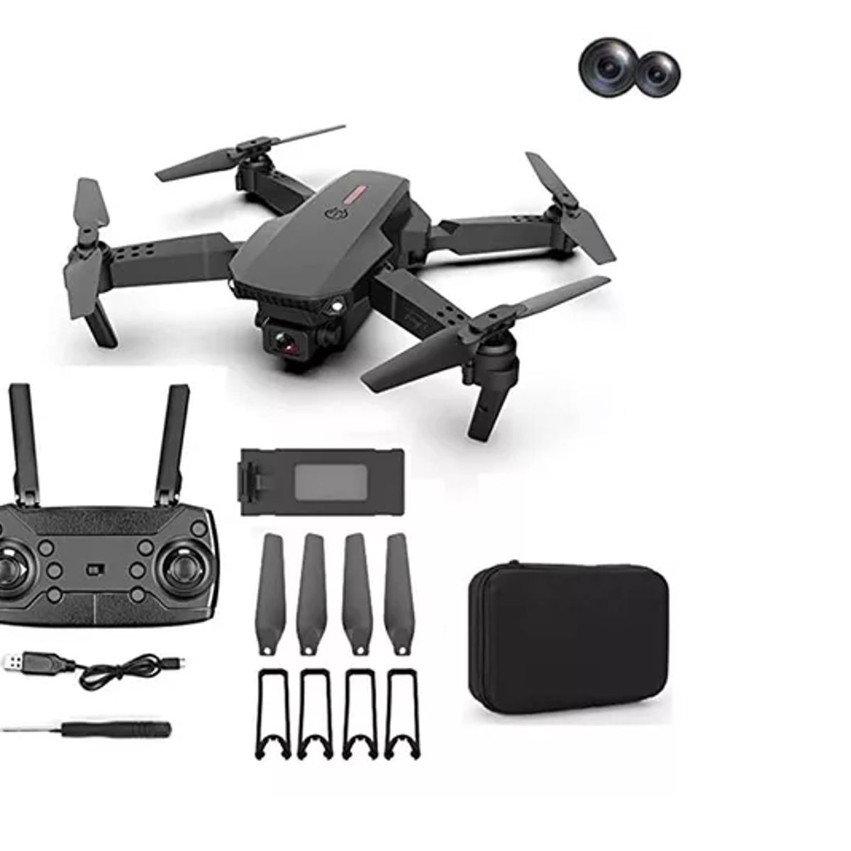 GENERICO - Drone Con Cámara Wifi App Control + Batería Recargable ryc