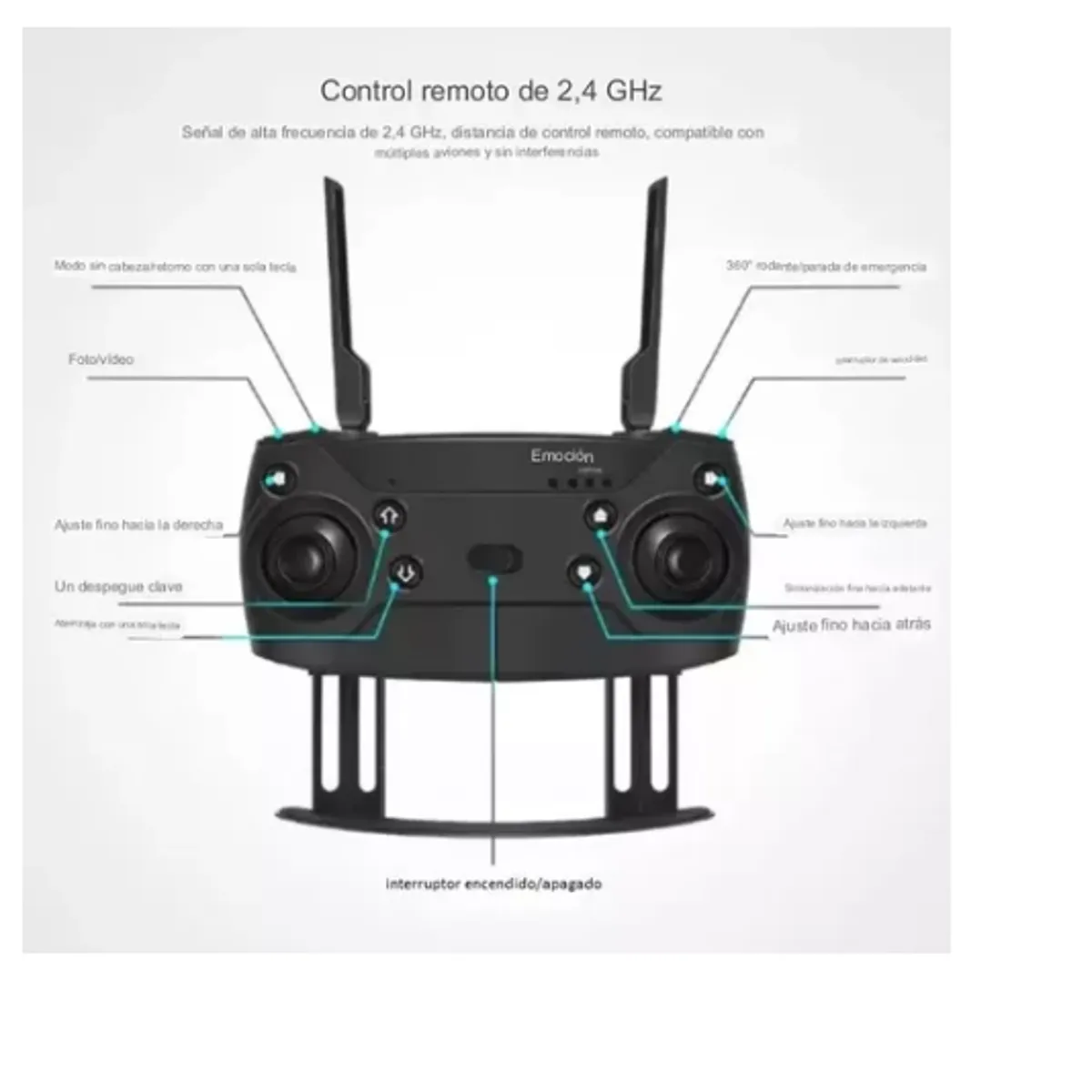 GENERICO - Drone Con Camara Plegable Dron Barato Aprendizaje Resistente
