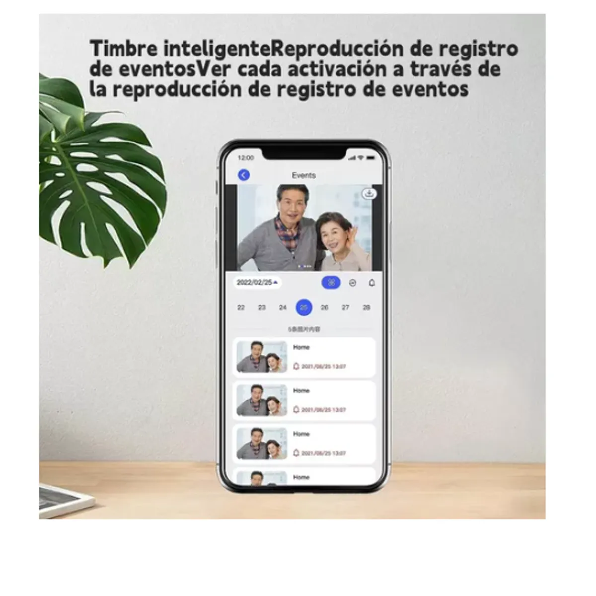 GENERICO - Timbre Inalámbrico Exterior Wifi Cámara 1080p Casa Seguridad