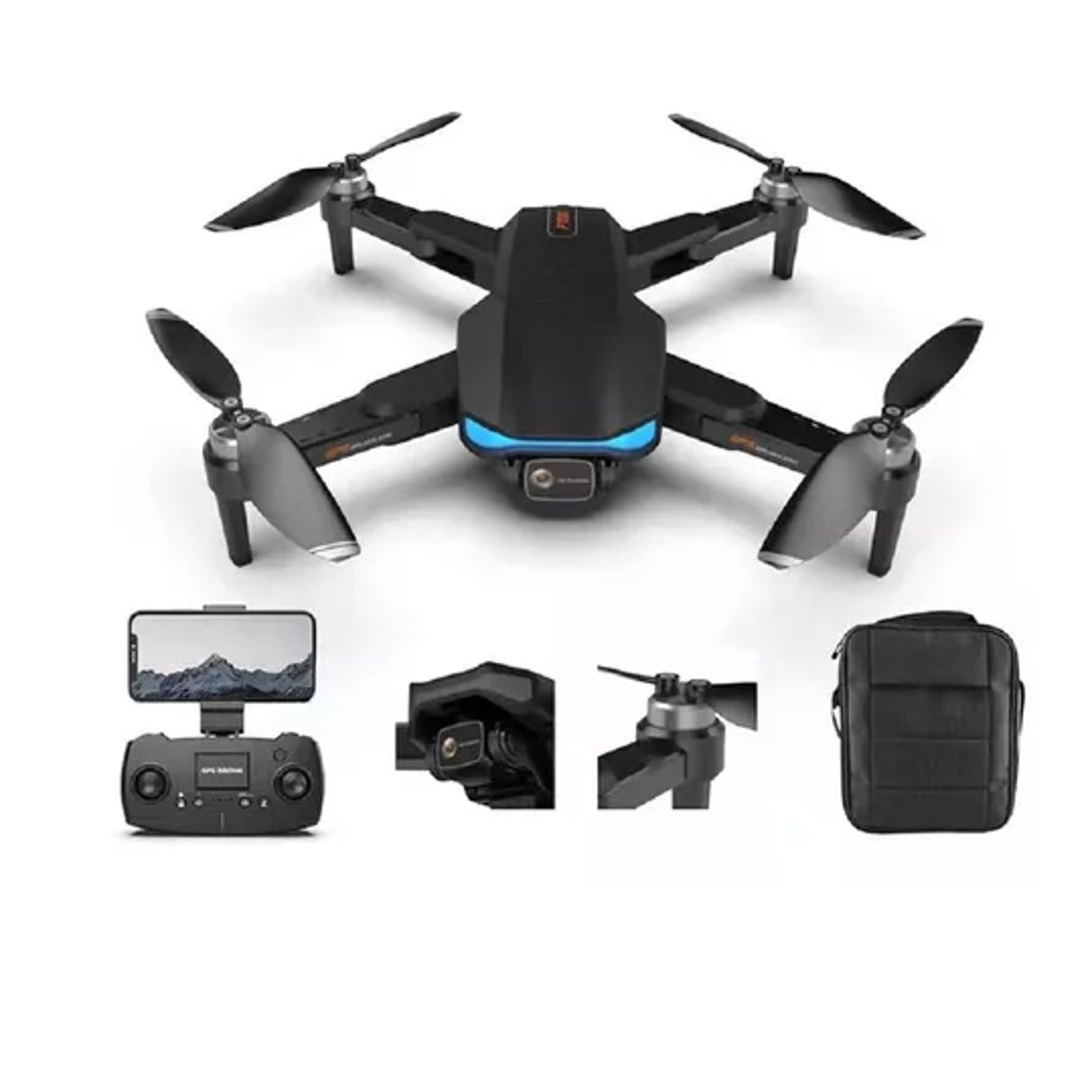 GENERICO - Drone F188 Cámara 6k Gps Alcance 1km + 2 Baterías