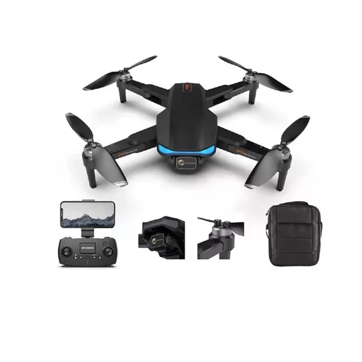 GENERICO - Drone F188 Cámara 6k Gps Alcance 1km + 2 Baterías