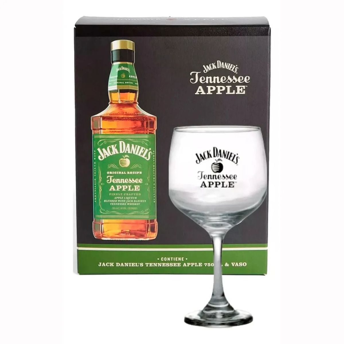 JACK DANIELS - Whiskey Jack Daniels Apple 750cc + Copa de Regalo
