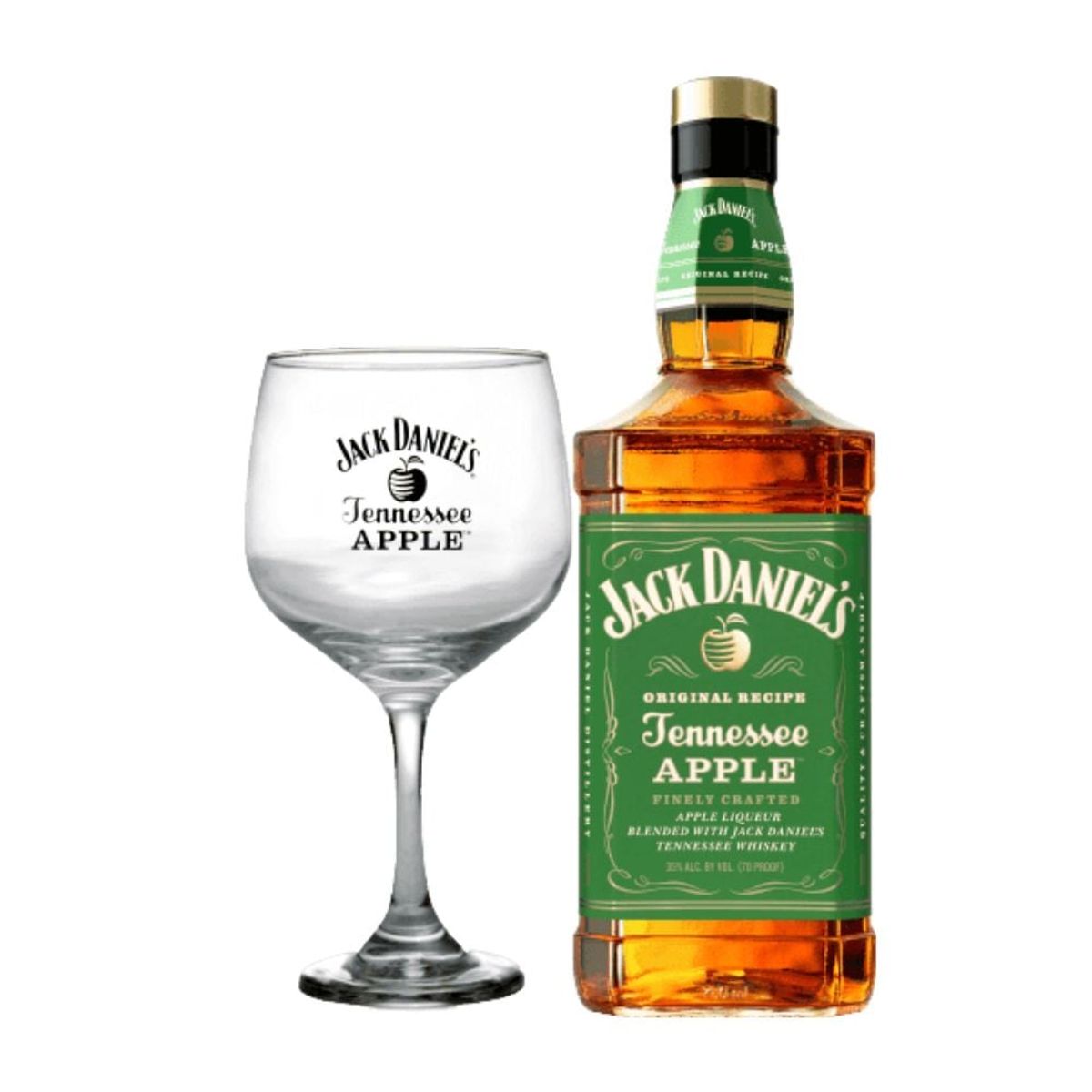 JACK DANIELS - Whiskey Jack Daniels Apple 750cc + Copa de Regalo