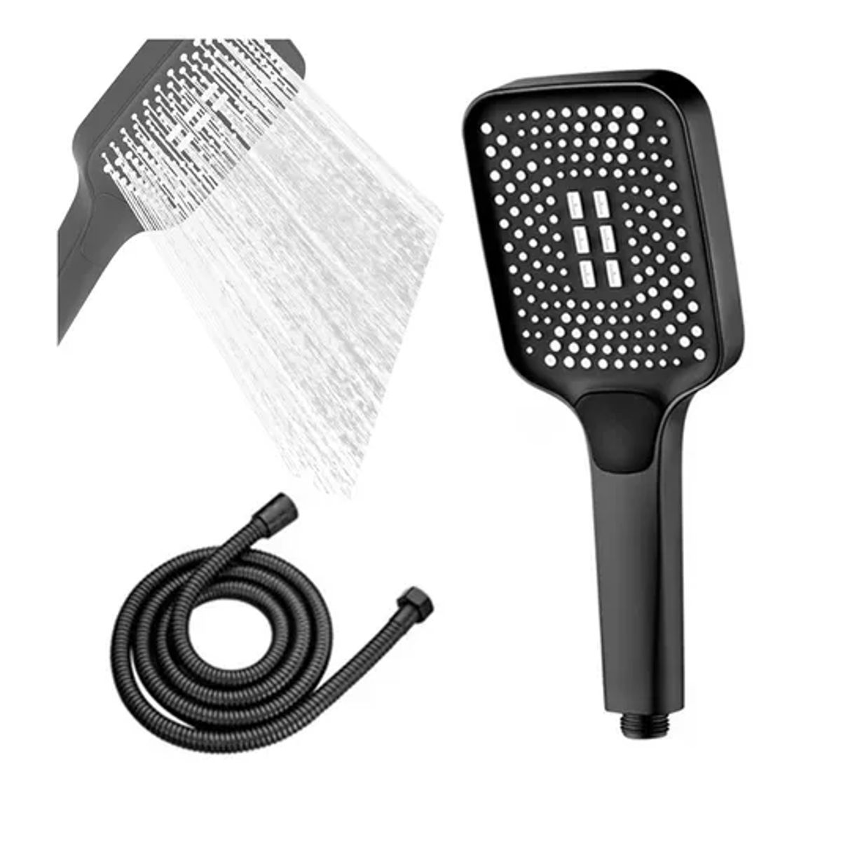 GENERICO - Regadera Kit De Ducha Tipo Telefono De Mano Acero Inoxidable