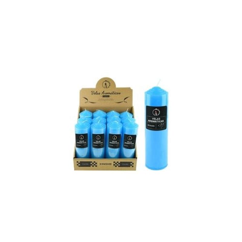GENERICO - Vela Aromática Pilar Azul 6x20cm 410g
