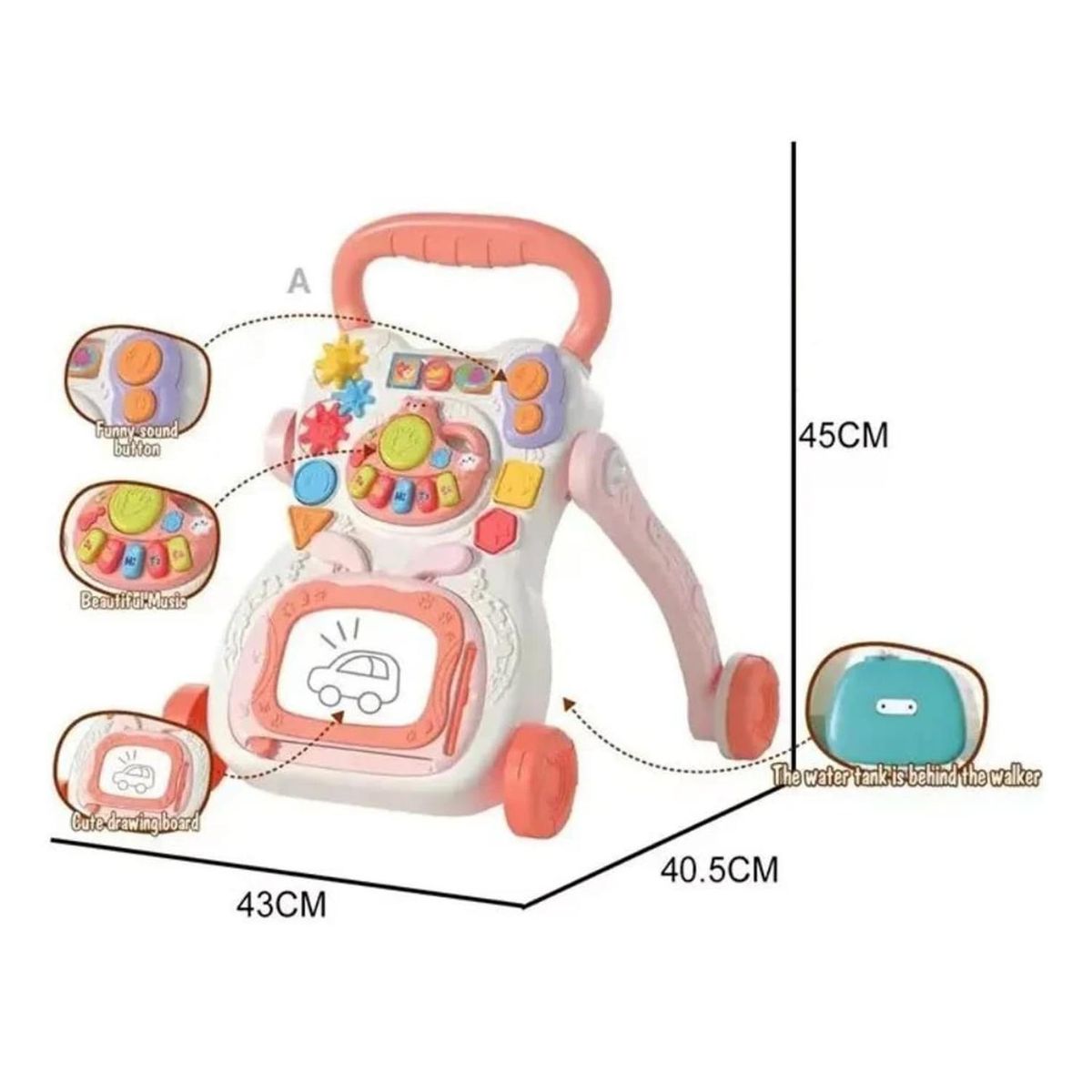 GENERICO - Caminador Corre Pasillos Musical Para Bebes