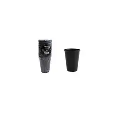 GENERICO - Vasos Plásticos Negro 200ML 25pcs