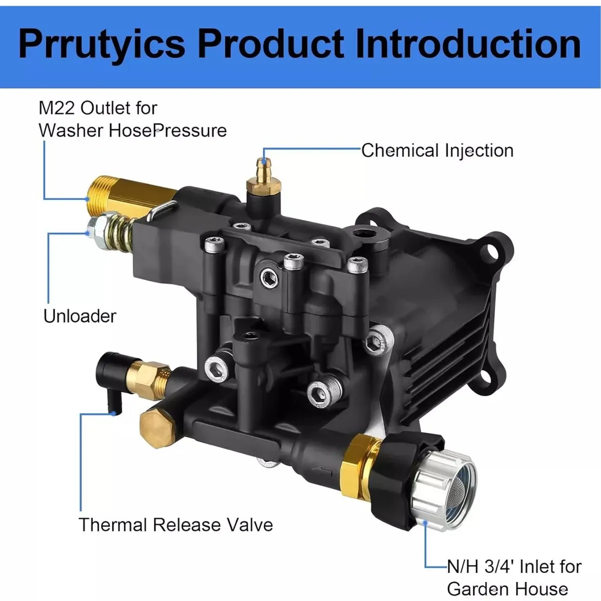 KUANGYE - Bomba Lavadora A Presión 2800-3200 Psi 25gpm