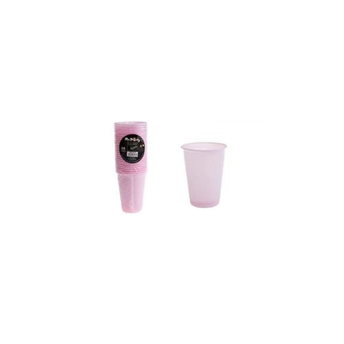 GENERICO - Vasos Plásticos Rosado 200ML 25pcs