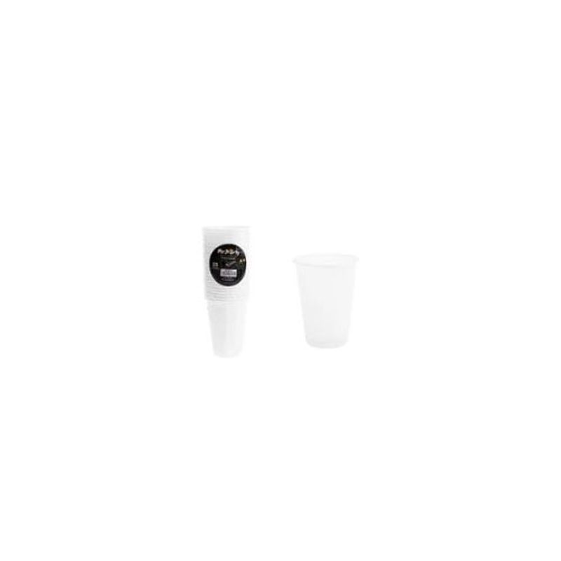 GENERICO - Vasos Plásticos Transparente 200ML 25pcs