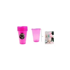 GENERICO - Vasos Plásticos Desechable Fucsia 500ML 10pcs