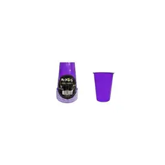 GENERICO - Vasos Plásticos Desechable Morado Bicolor 500ML 10pcs