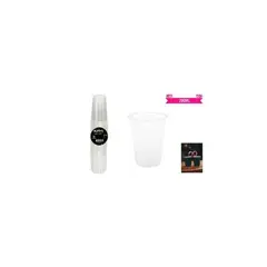 GENERICO - Vasos Plásticos Transparente 200ML 50pcs