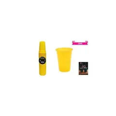 GENERICO - Vasos Plásticos Amarillo 200ML 50pcs