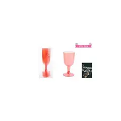 GENERICO - Copas De Vino Desechable Rojo 6pcs