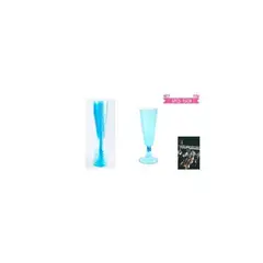 GENERICO - Copas De Champagne Desechable Azul 6pcs