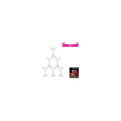 GENERICO - Copas De Cóctel Plásticos Transparente 6pcs