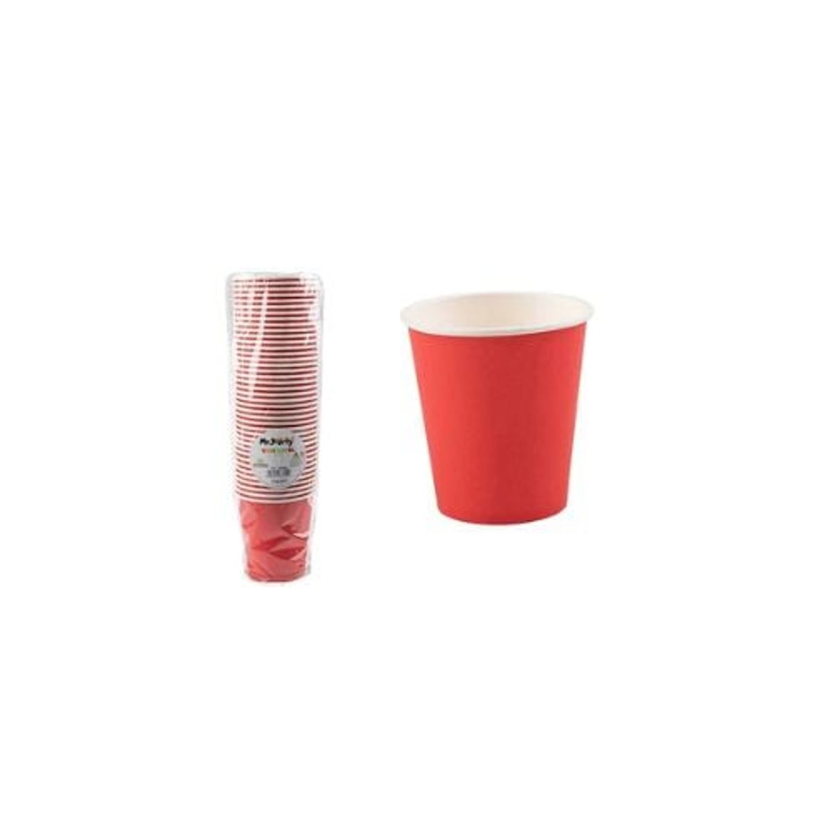 GENERICO - Vasos De Papel Rojo 200ml 40pcs