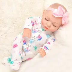 TIOZONEY - Muñeca bebe reborn vinilo de silicona juguetes para 30cm