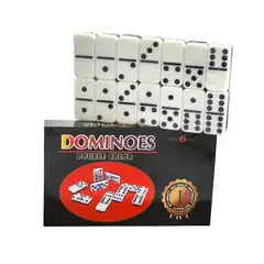 GENERICO - Juego de Dominó 28 Pz Blanco Negro 12002