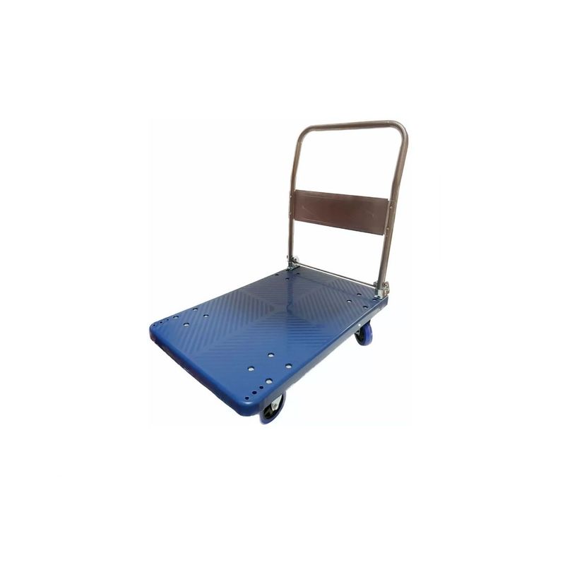 GENERICO - Carro De Carga Plegable Manual Yegua 300kg 4 Ruedas Azul