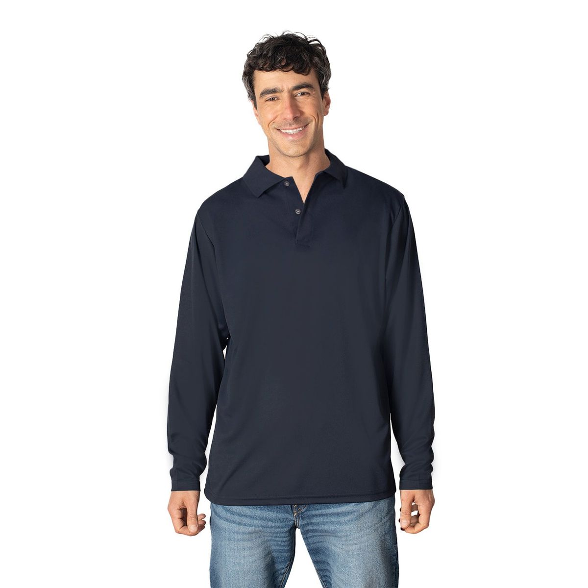 INDUSBORD - Polera Golf Hombre Manga Larga 100% Algodón Uv+pro Indusbord®