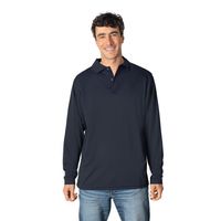 Polera Golf Hombre Manga Larga 100% Algodón Uv+pro Indusbord®