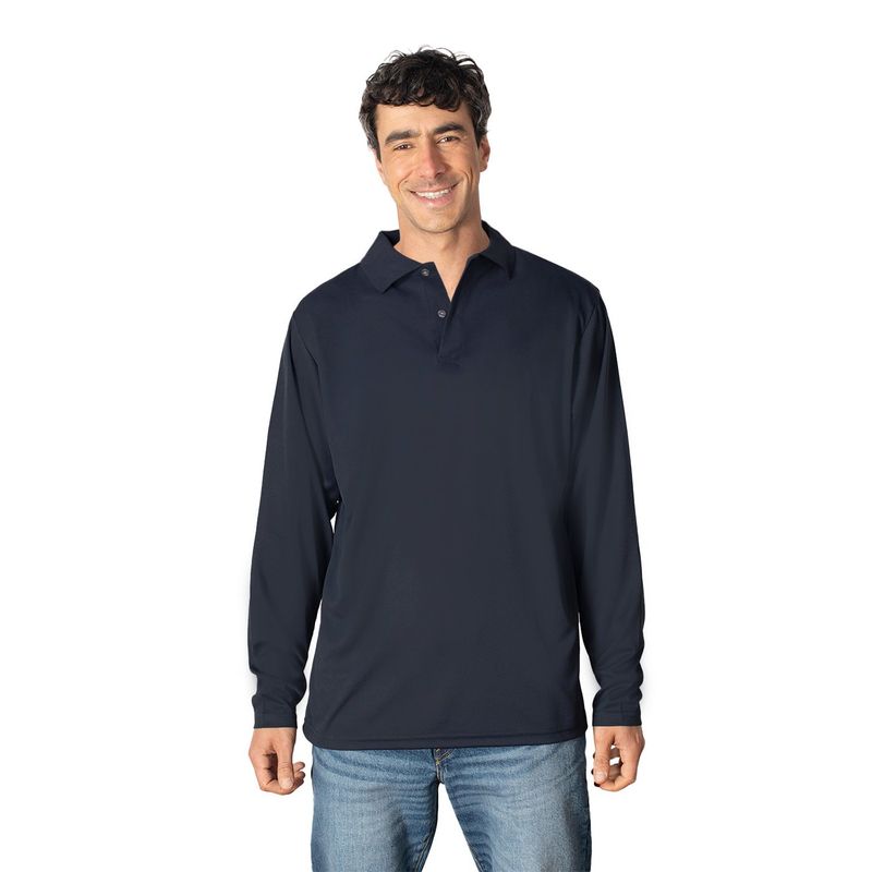INDUSBORD - Polera Golf Hombre Manga Larga 100% Algodón Uv+pro Indusbord®