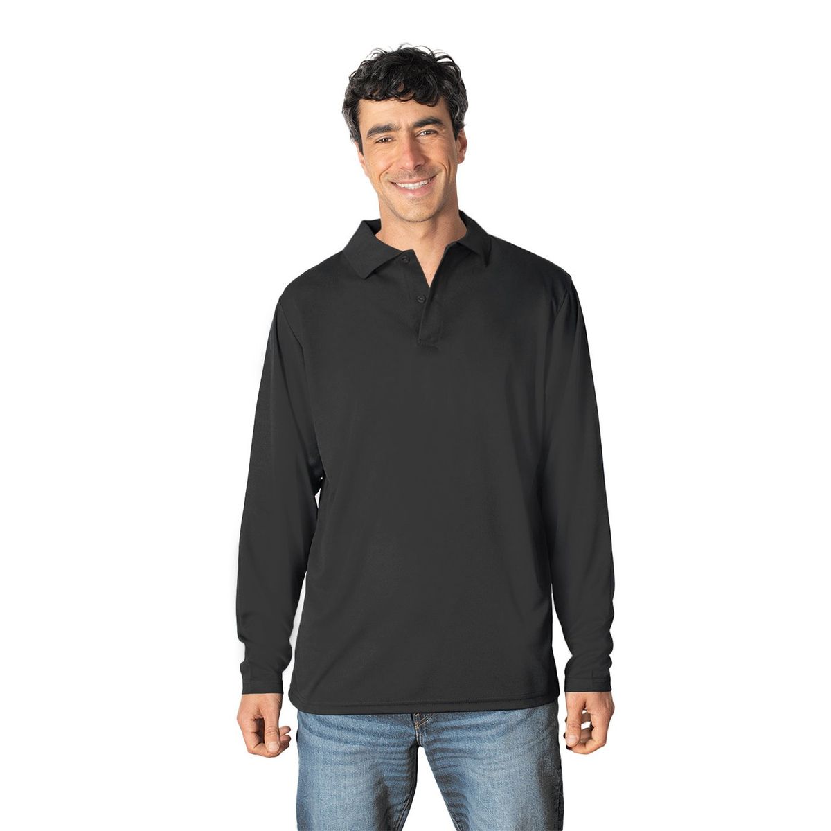 INDUSBORD - Polera Golf Hombre Manga Larga 100% Algodón Uv+pro Indusbord®