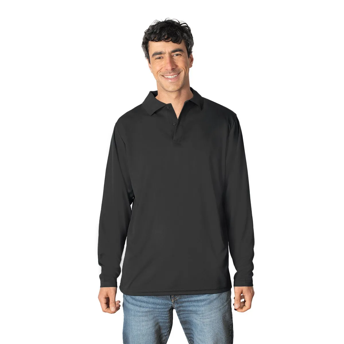 INDUSBORD - Polera Golf Hombre Manga Larga 100% Algodón Uv+pro Indusbord®