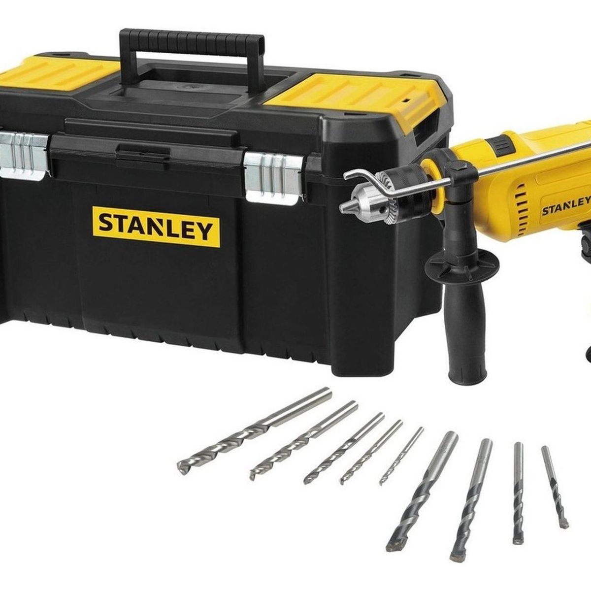 STANLEY - Taladro Percutor + Brocas + Maleta Stanley Sdh600tv-b2c
