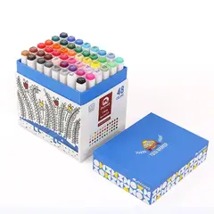 FUN AT HOME LO DIVERTIDO DE ESTAR EN CASA - Set Marcadores Premium Doble Punta 48 Colores Mobee