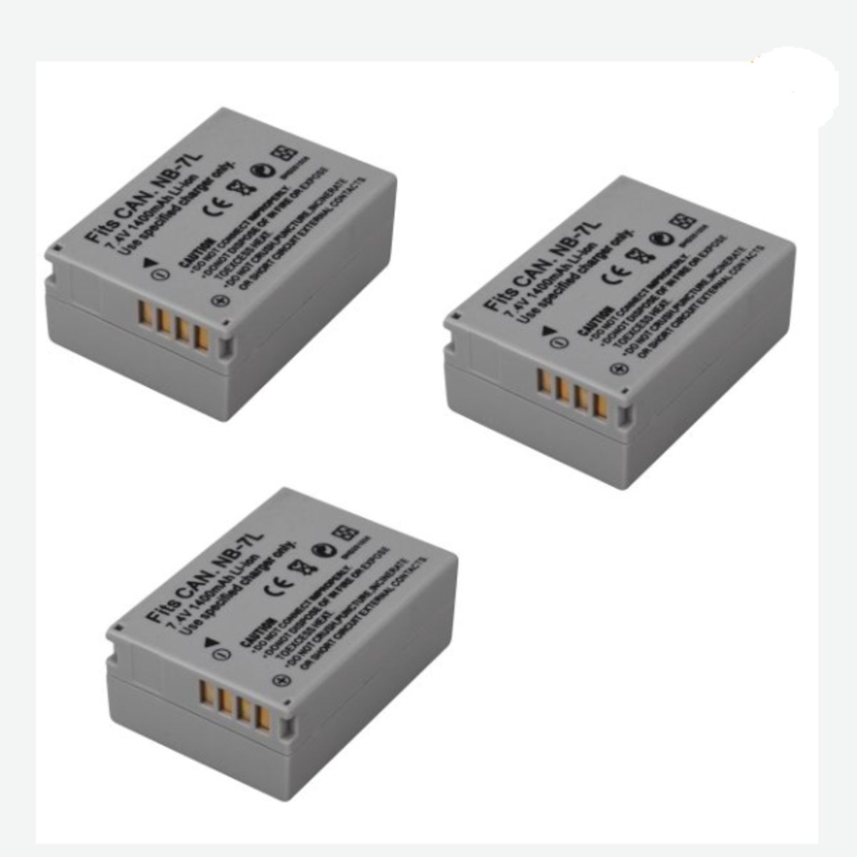 GENERICO - 3 BATERÍAS NB-7L CANON ALTERNATIVAS