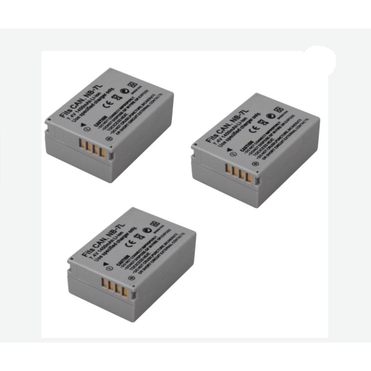 GENERICO - 3 BATERÍAS NB-7L CANON ALTERNATIVAS