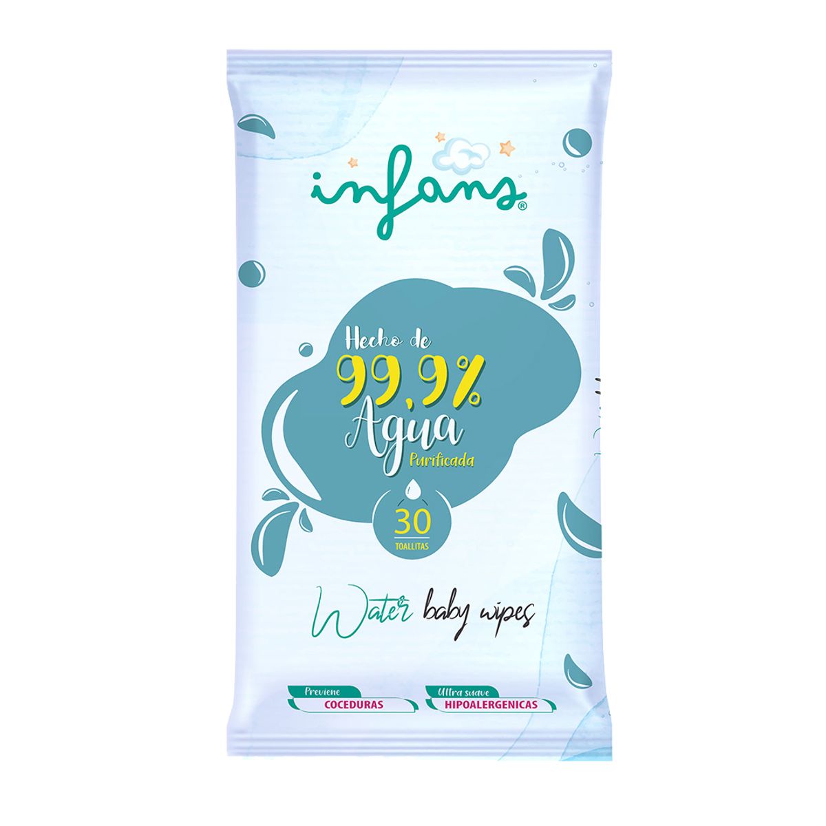 INFANS - INFANS WATER BABY WIPES X36