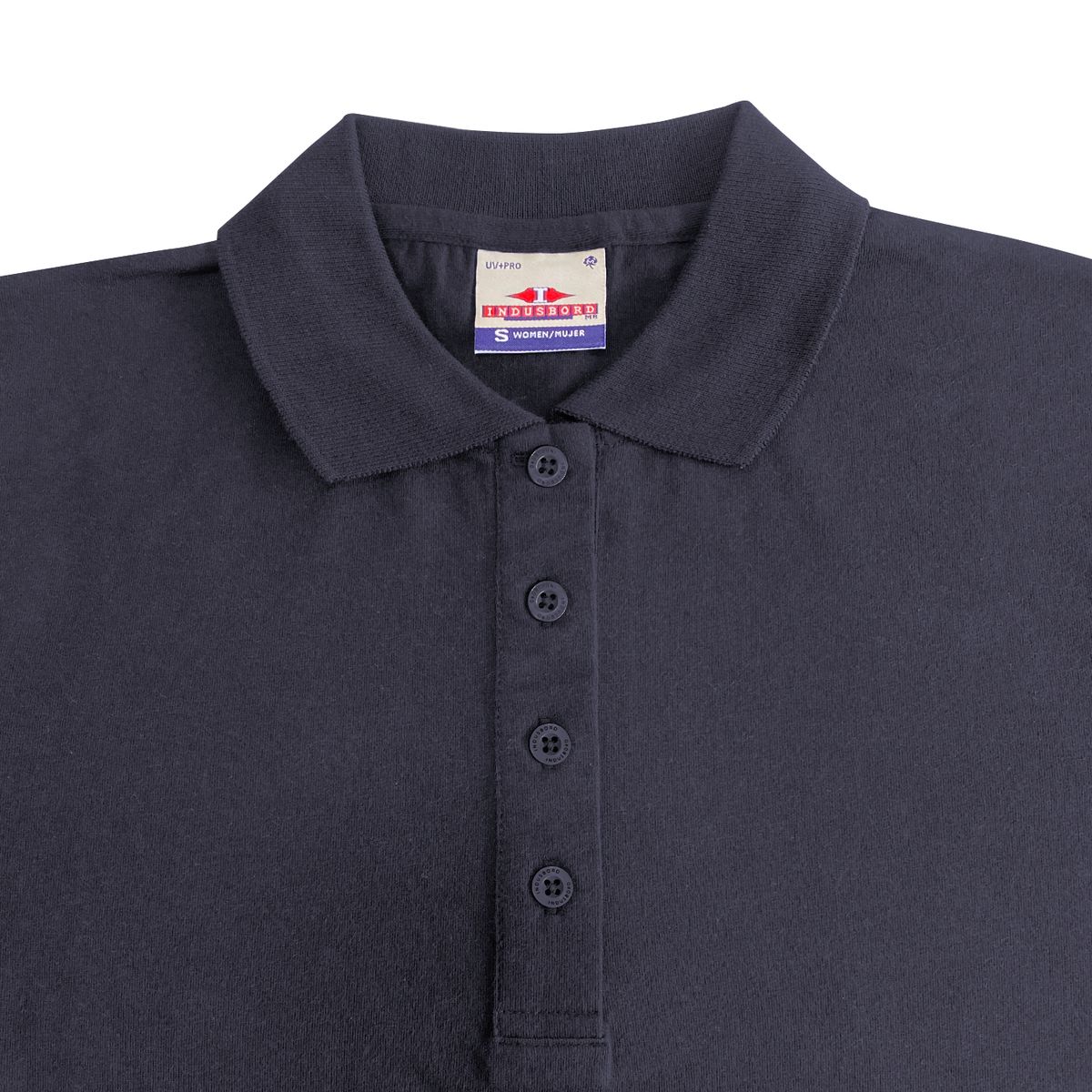 INDUSBORD - Polera Golf Mujer Manga Corta 100% Algodón Uv+pro Indusbord®