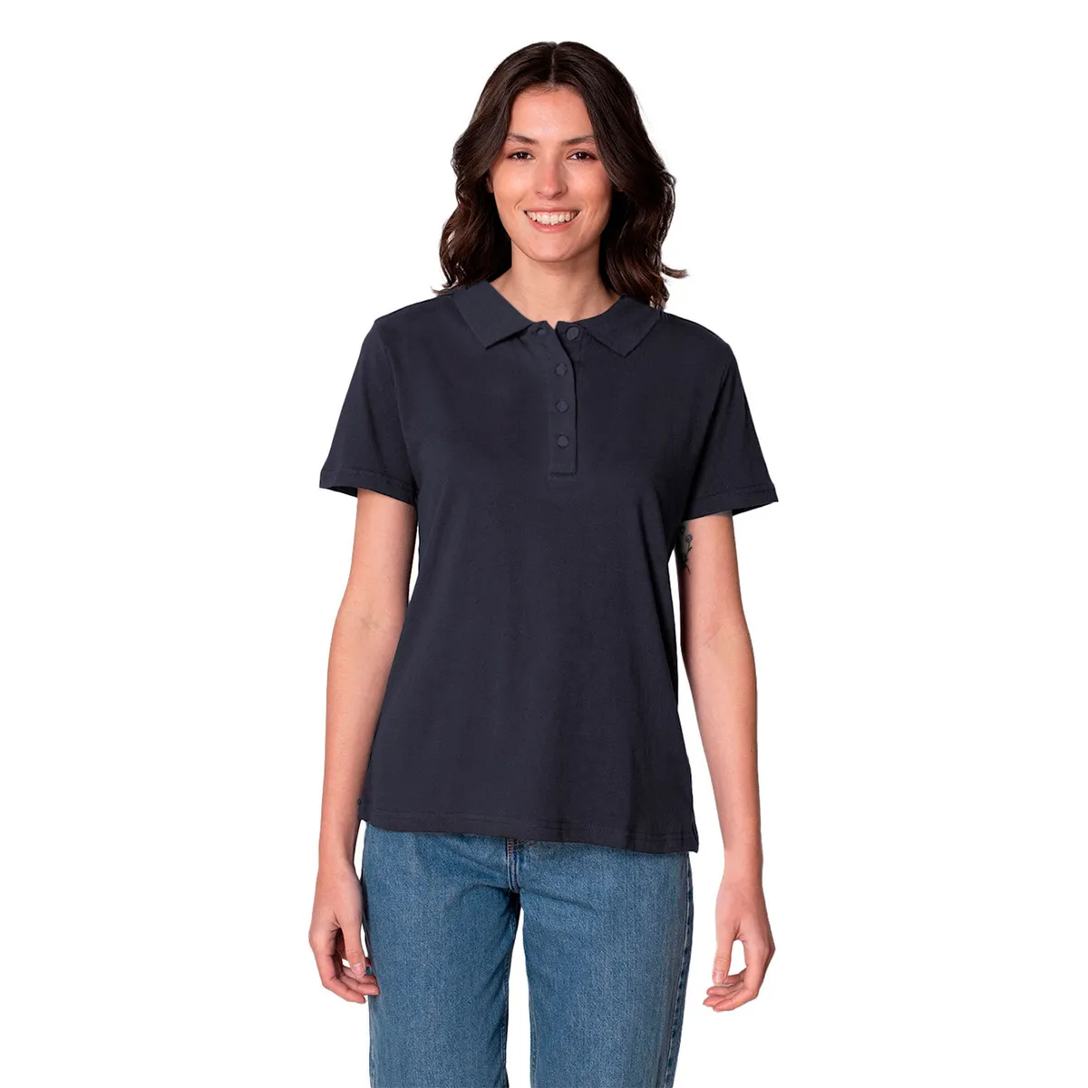 INDUSBORD - Polera Golf Mujer Manga Corta 100% Algodón Uv+pro Indusbord®