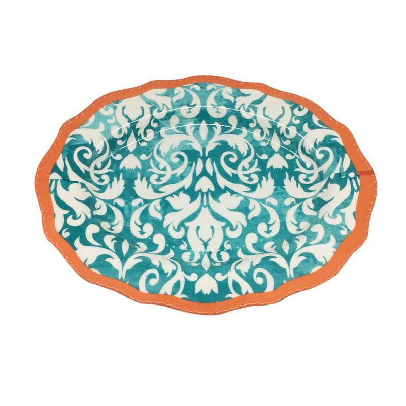 KLAPP - KLAPP PLATO MELAMINA OVALADO 45 CM TRIUNPH TURQUESA