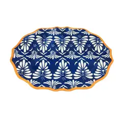 KLAPP - PLATO OVALADO MELAMINA TRIUNPH 45 CM AZUL