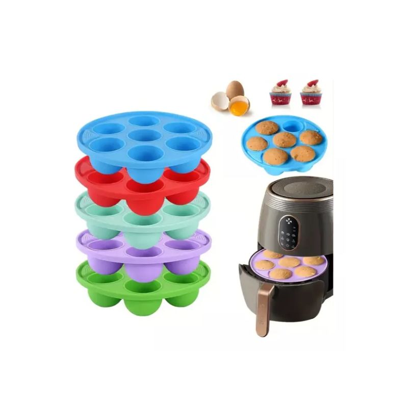 GENERICO - Molde De Silicona Para Pasteles En Freidora De Aire-AZUL