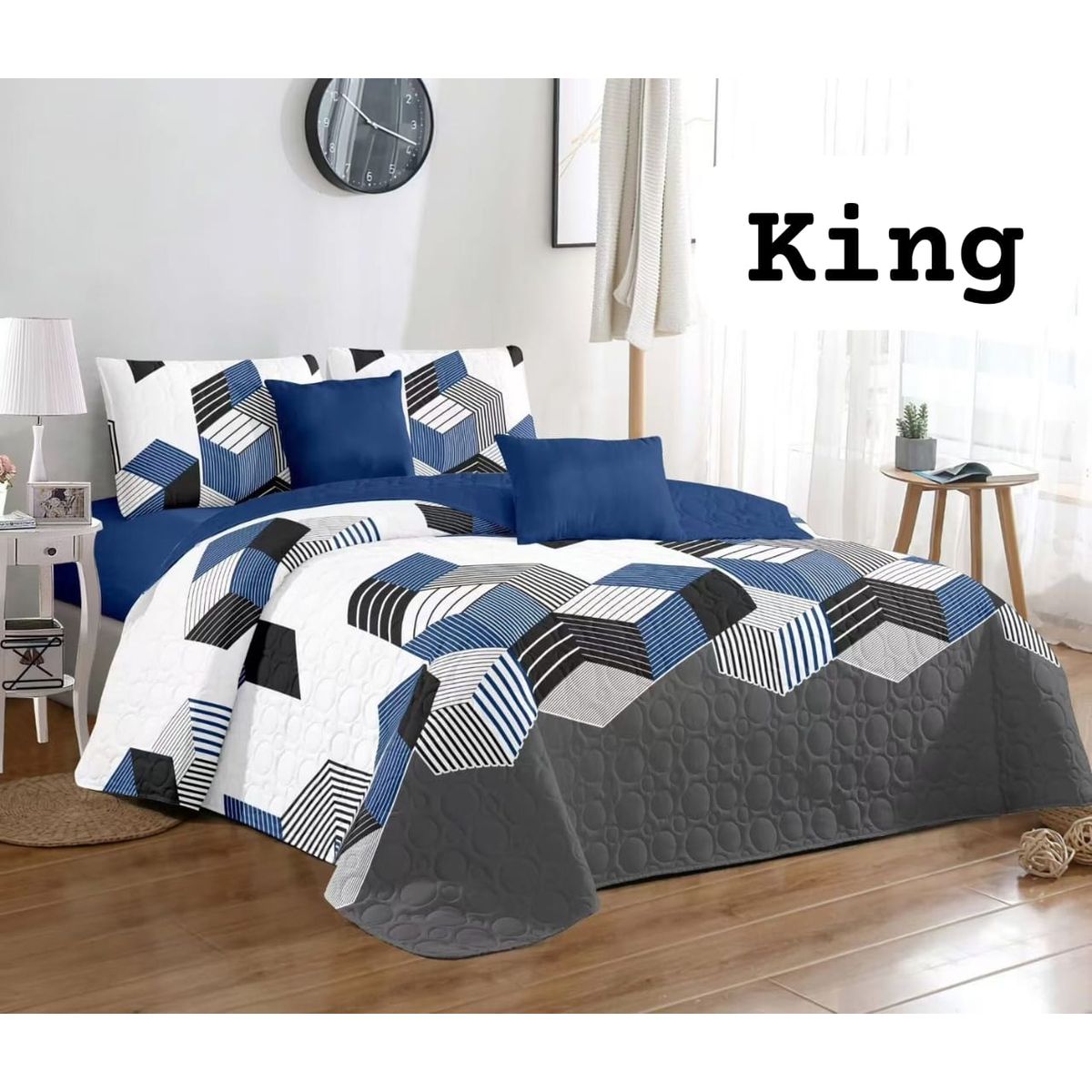 GENERICO - Cubrecama de verano quilt king