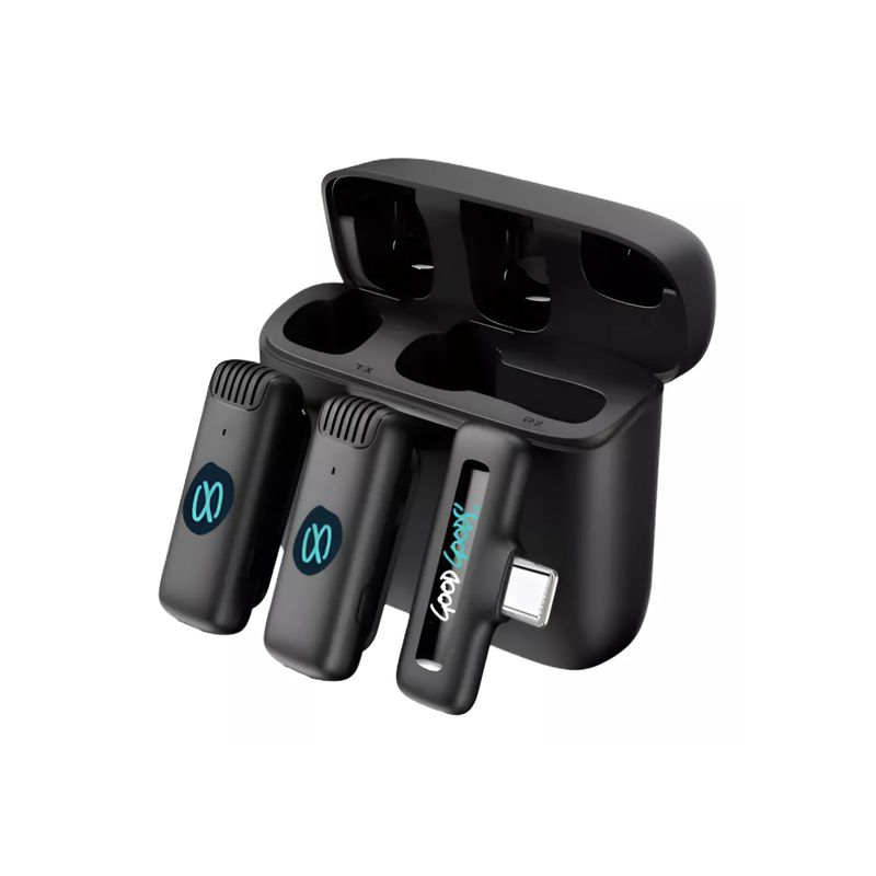 GG GOODGOODS - Microfono Inalámbrico Solapa Lavalier  Entrada Tipo C