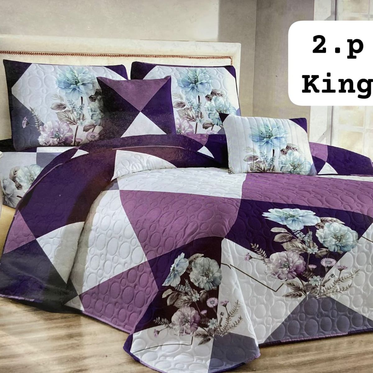 GENERICO - Cubrecama de verano quilt king